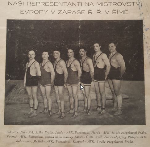 Reprezentace ČSR pro ME 1934